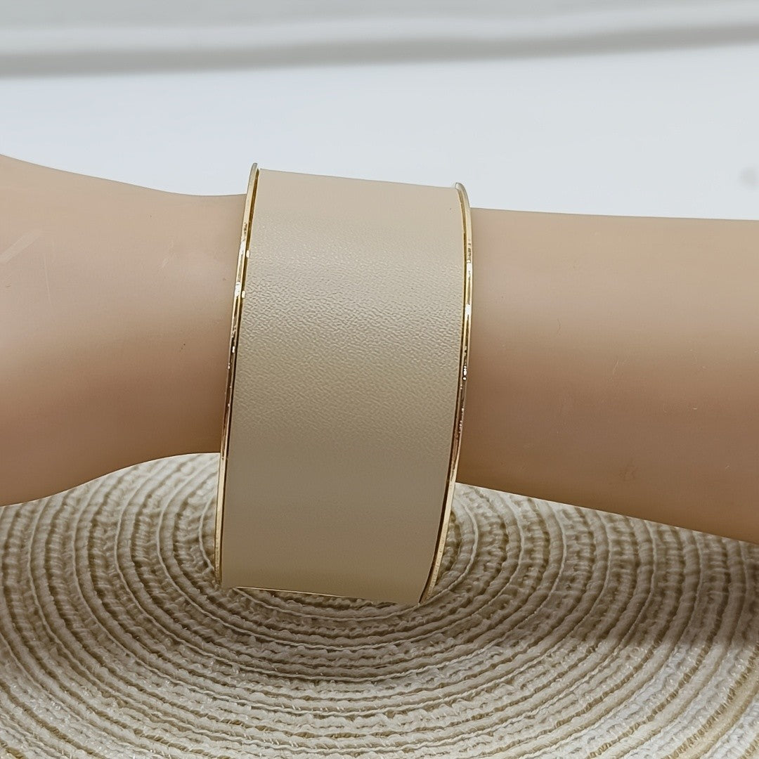 Black Wide Cuff Bracelet
