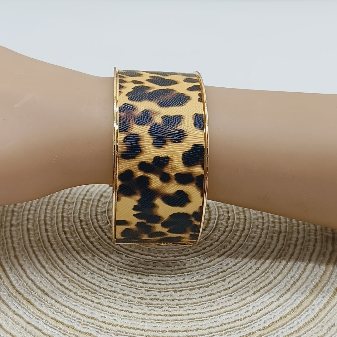Black Wide Cuff Bracelet