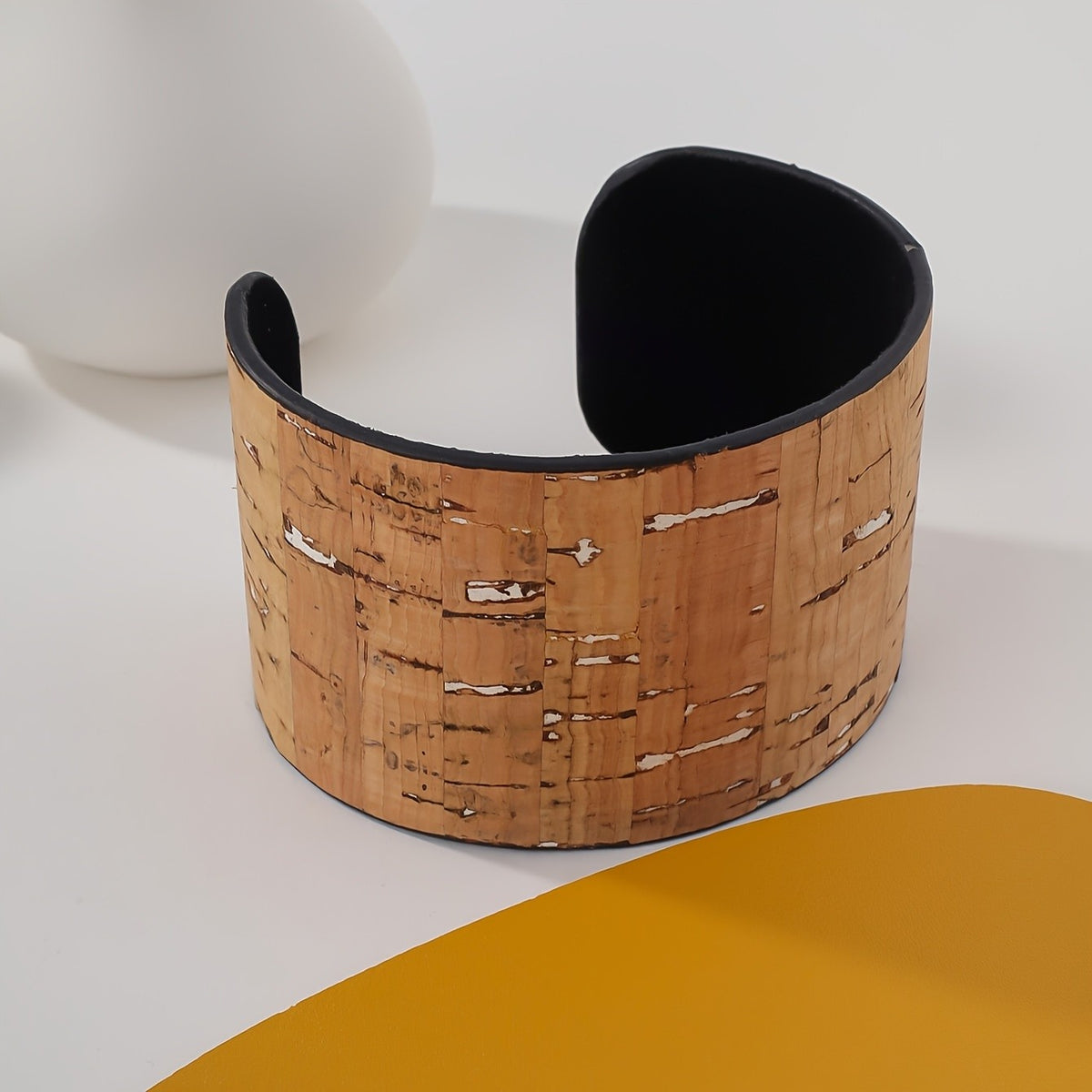 Black Wide Cuff Bracelet