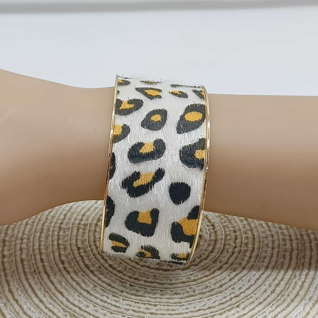 Black Wide Cuff Bracelet