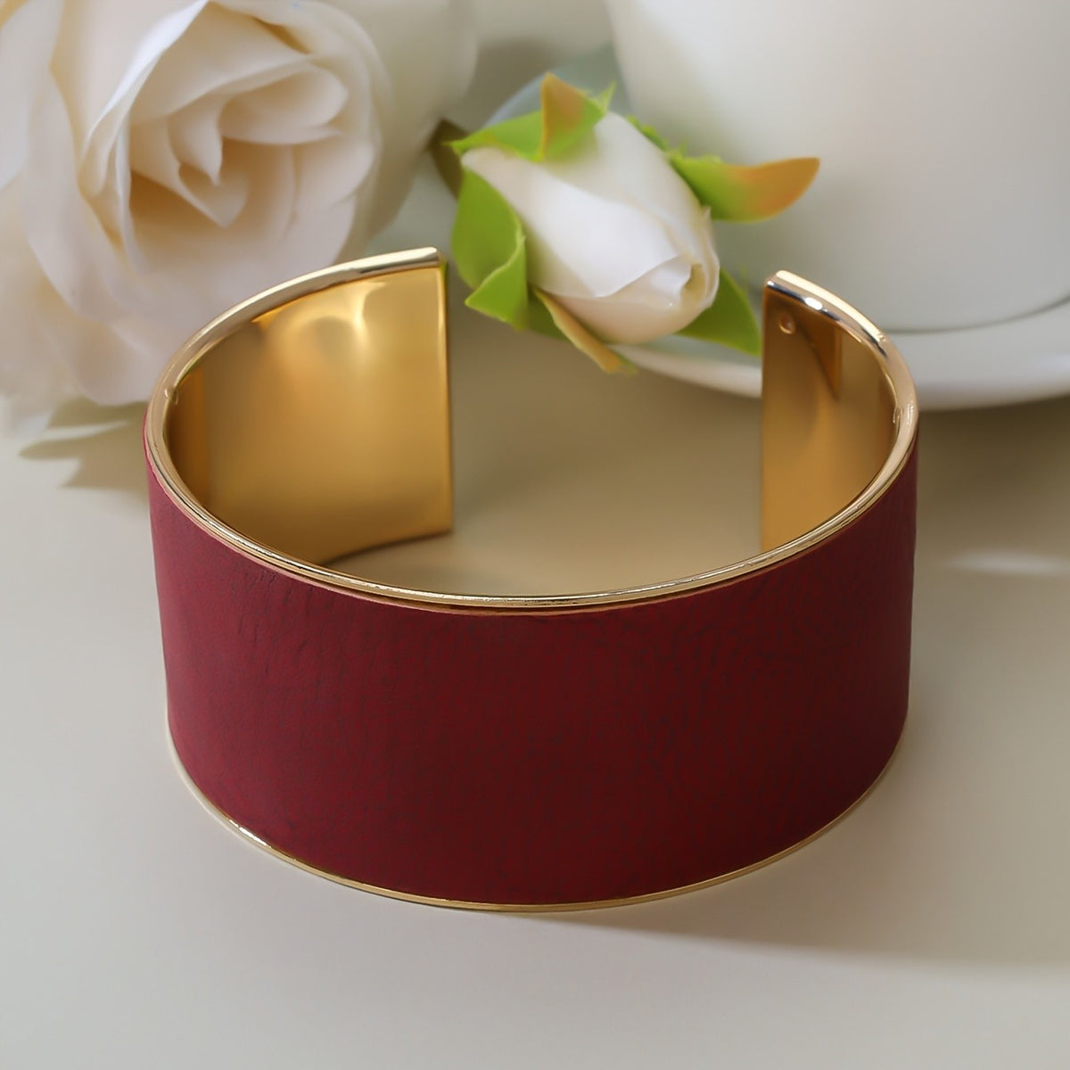 Black Wide Cuff Bracelet
