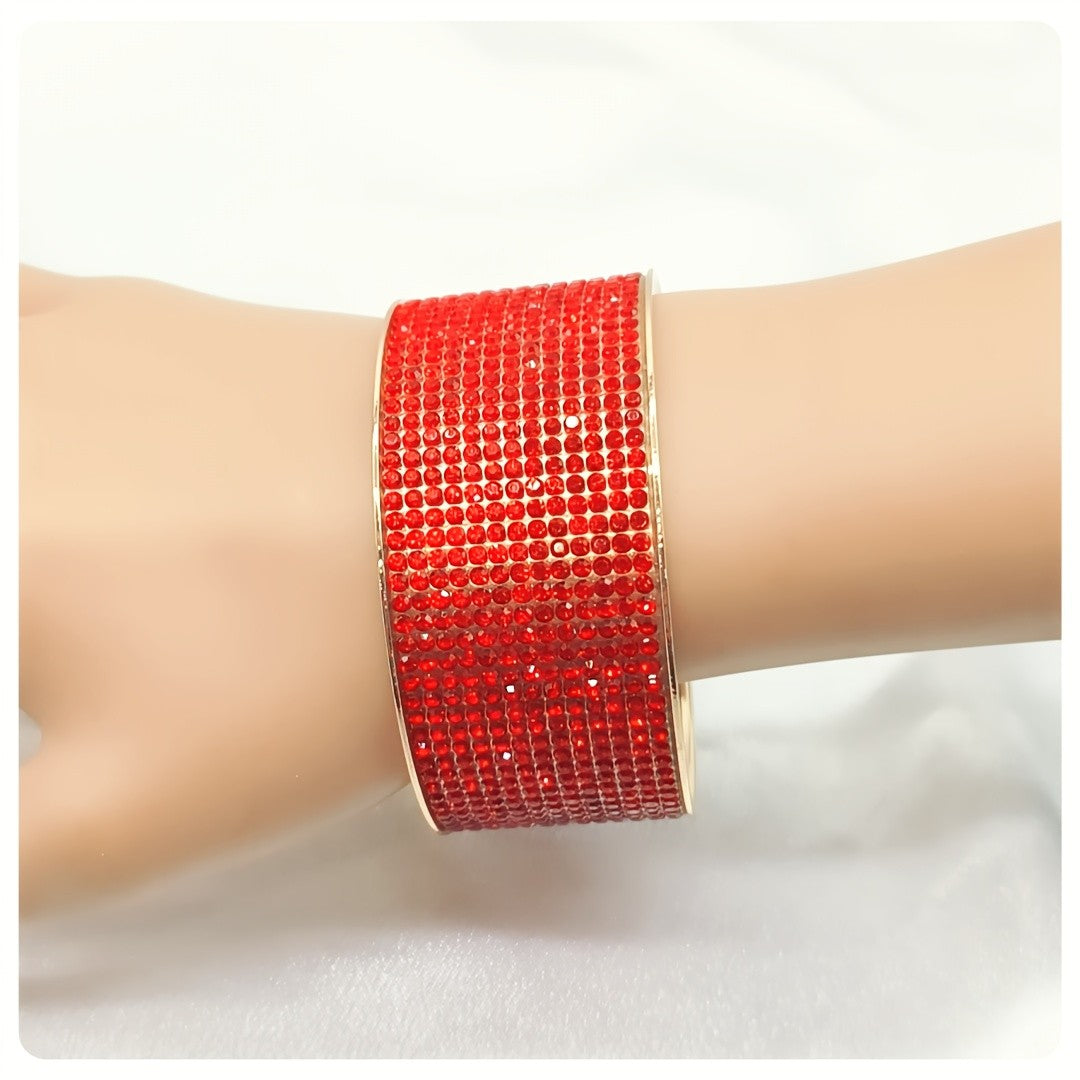 Black Wide Cuff Bracelet