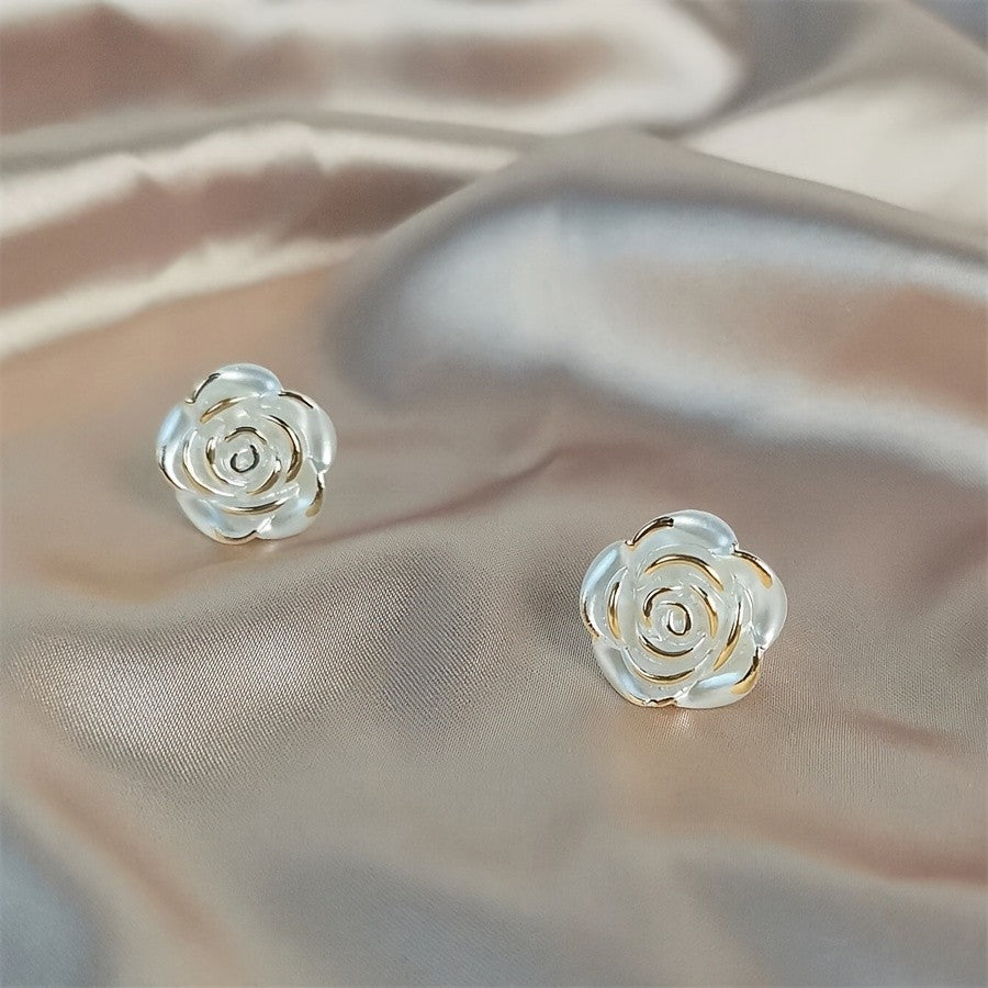 3pc Camellia Pearl Jewelry Set