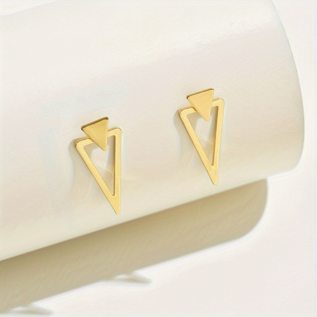 Inverted Triangle Drop Earrings