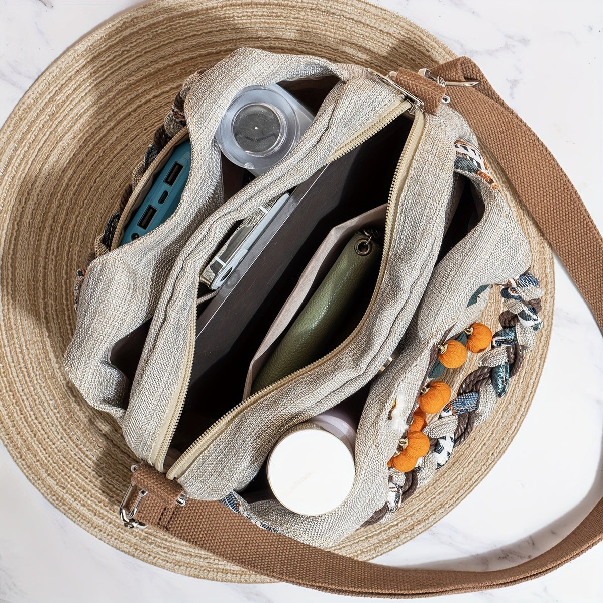 Persimmon & Bee Patchwork Tote