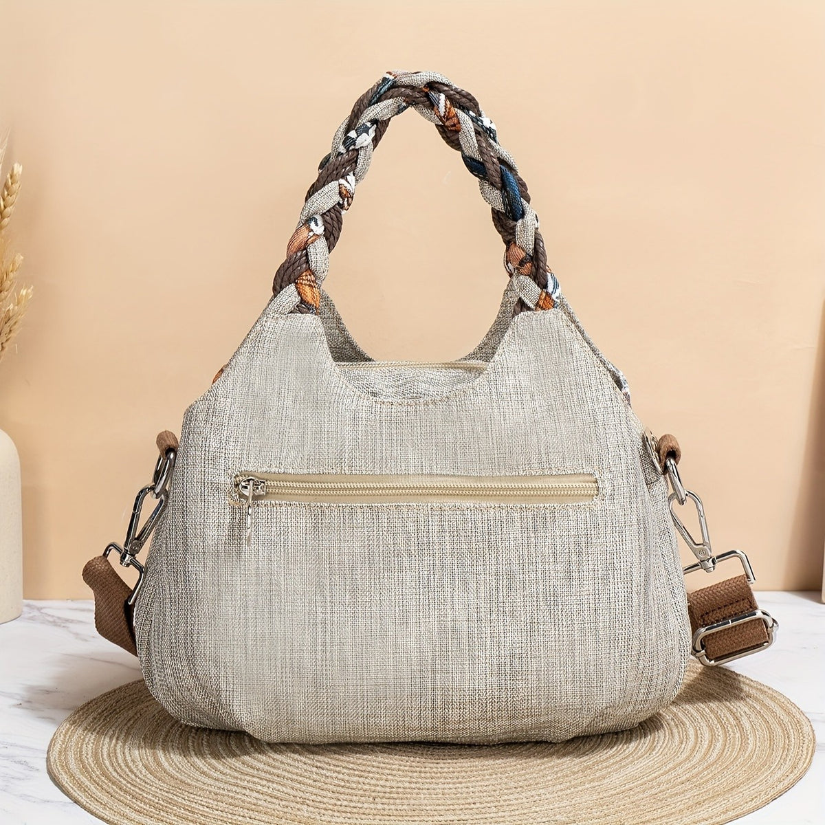 Persimmon & Bee Patchwork Tote