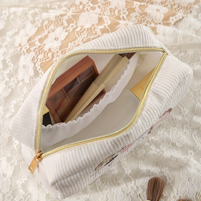 Ballet & Unicorn Corduroy Pouch