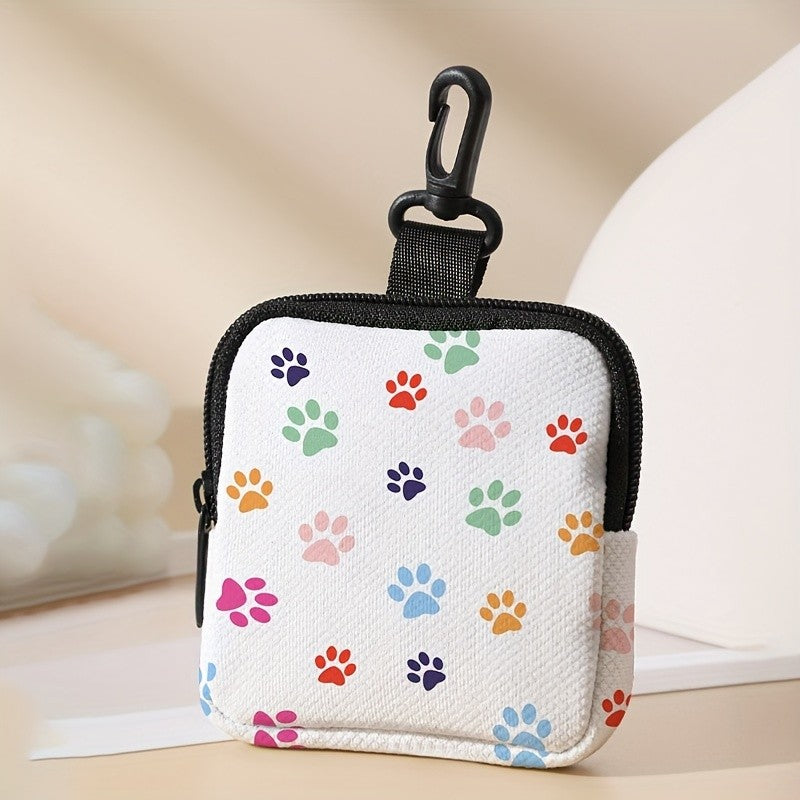 Colorful Paw Print Coin Purse