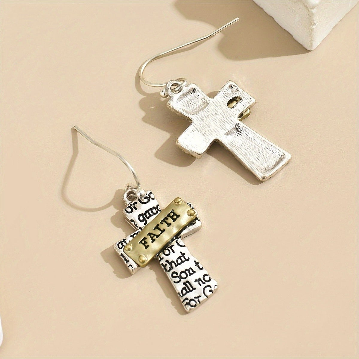 Faith Cross Earrings