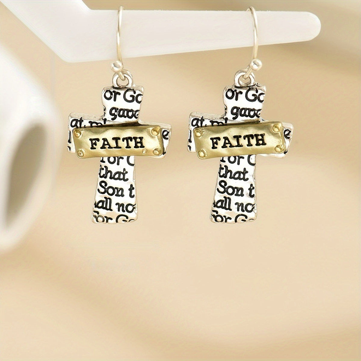 Faith Cross Earrings