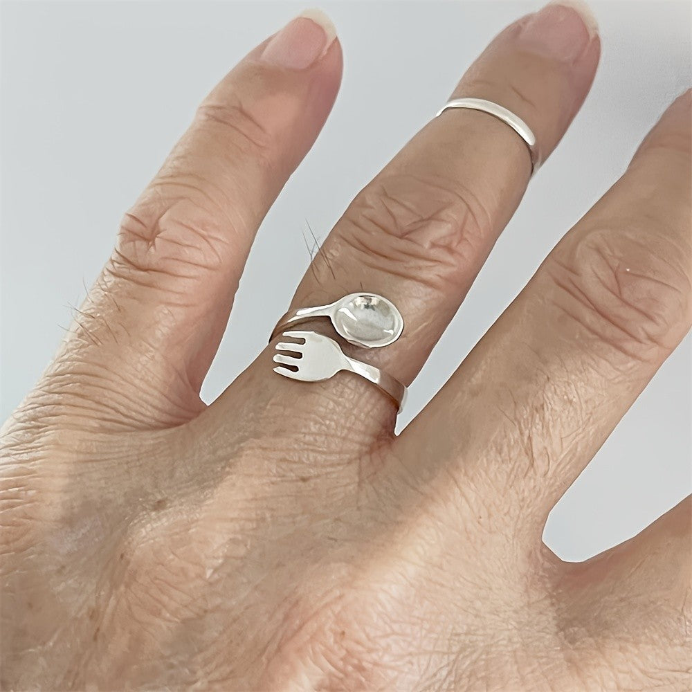 Spoon & Fork Adjustable Ring
