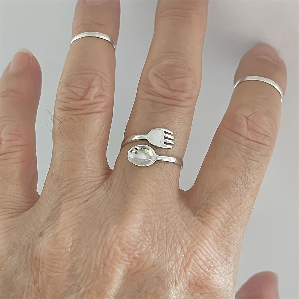 Spoon & Fork Adjustable Ring