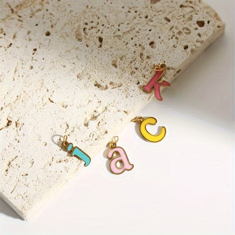 Colorful Alphabet Pearl Necklace