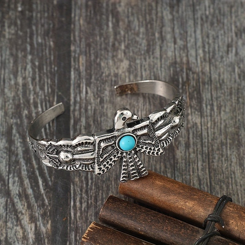 Turquoise Eagle Cuff Bracelet