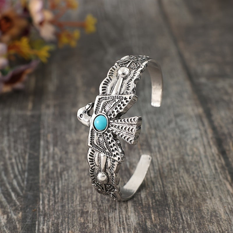 Turquoise Eagle Cuff Bracelet