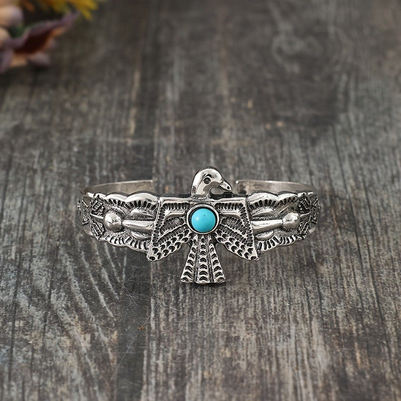 Turquoise Eagle Cuff Bracelet