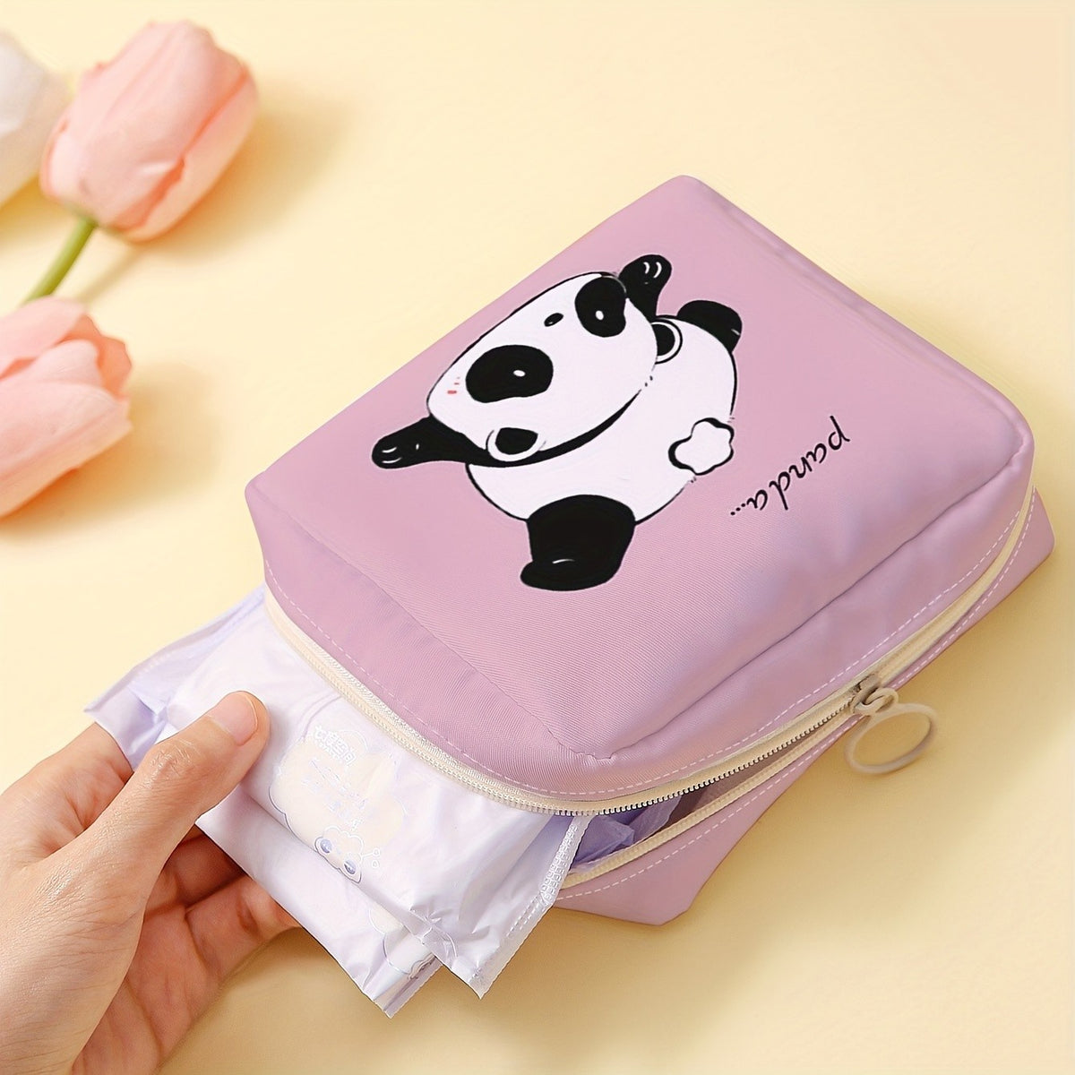 Panda Print Storage Pouch