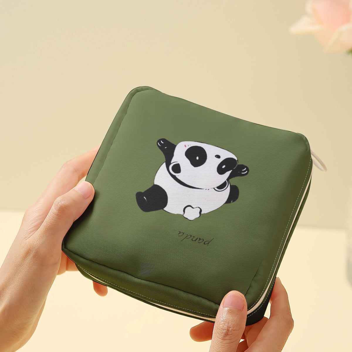 Panda Print Storage Pouch