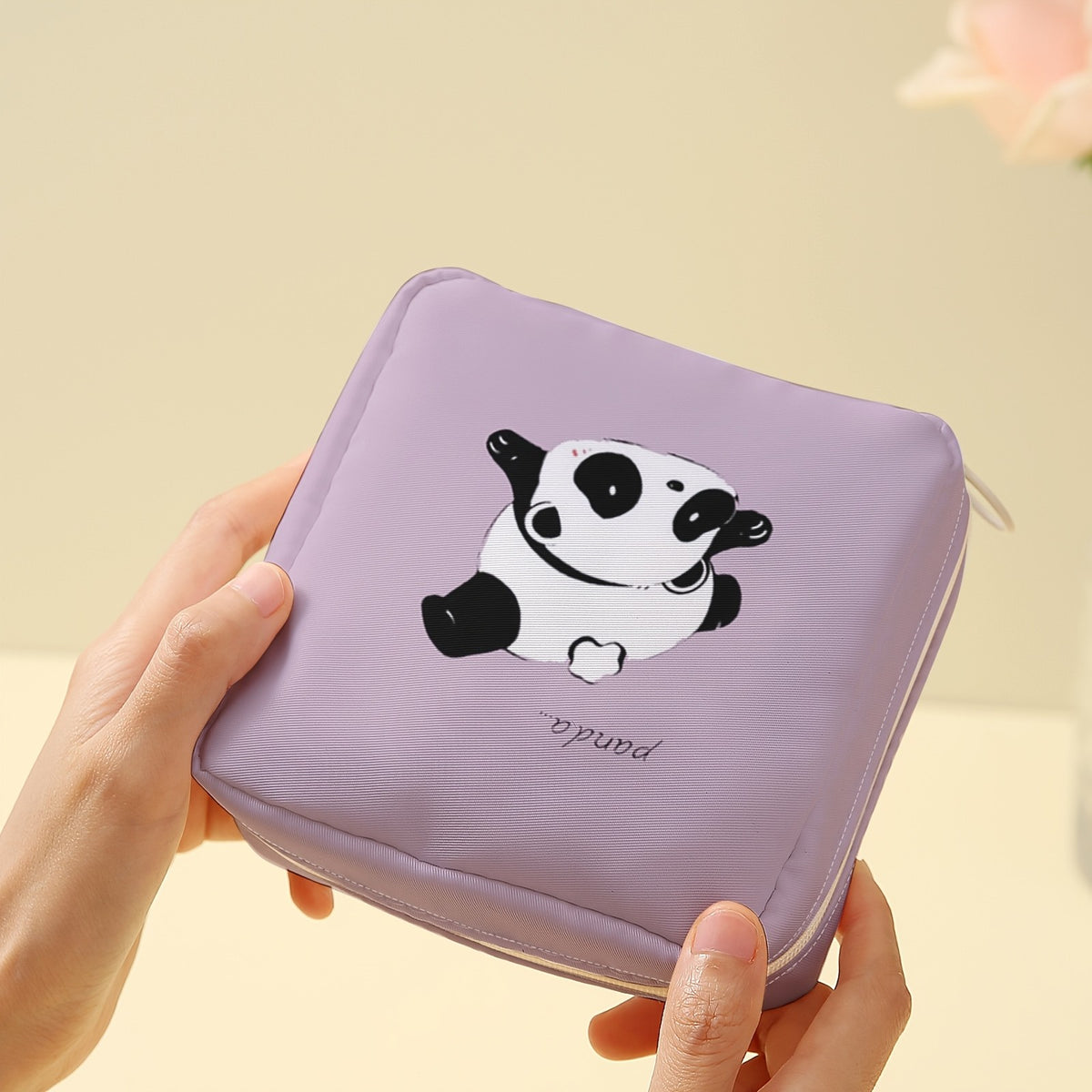 Panda Print Storage Pouch