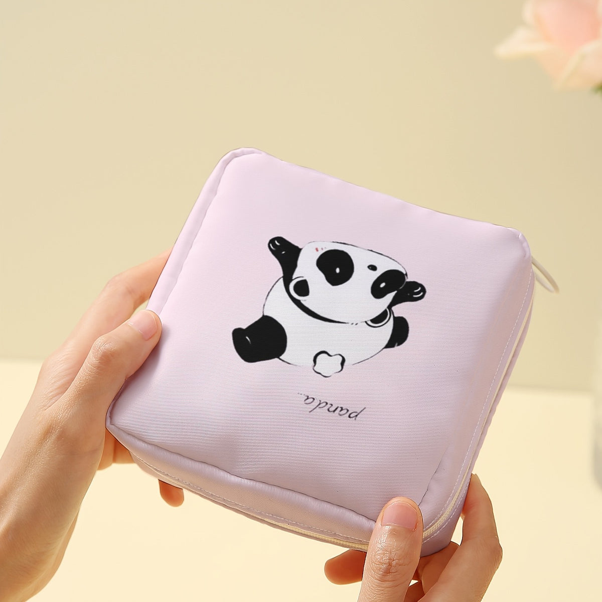 Panda Print Storage Pouch