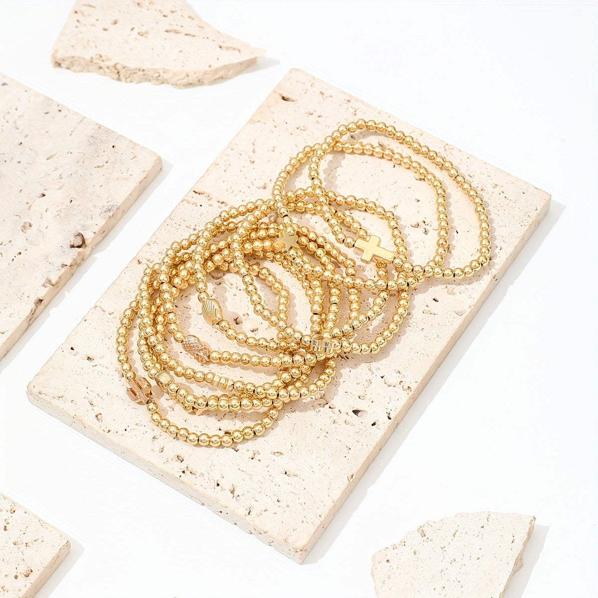 Symbolic Charm Bead Bracelet Set