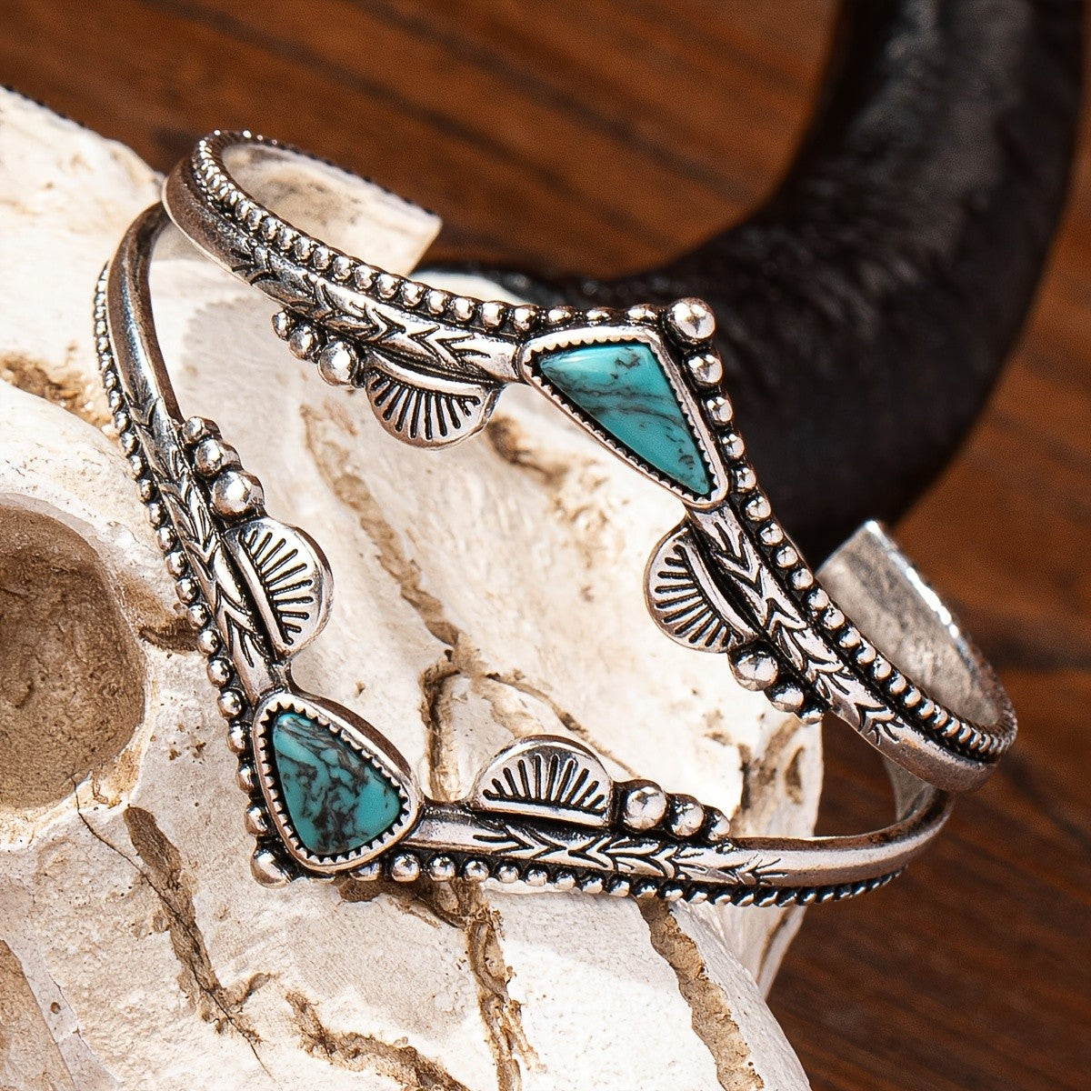 Turquoise Arrow Cuff Bracelet