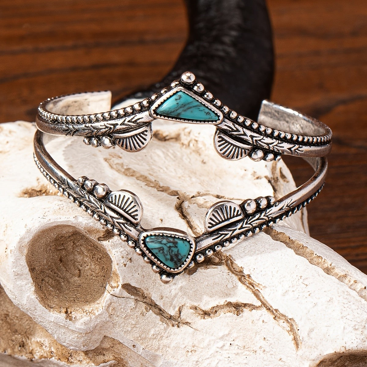 Turquoise Arrow Cuff Bracelet