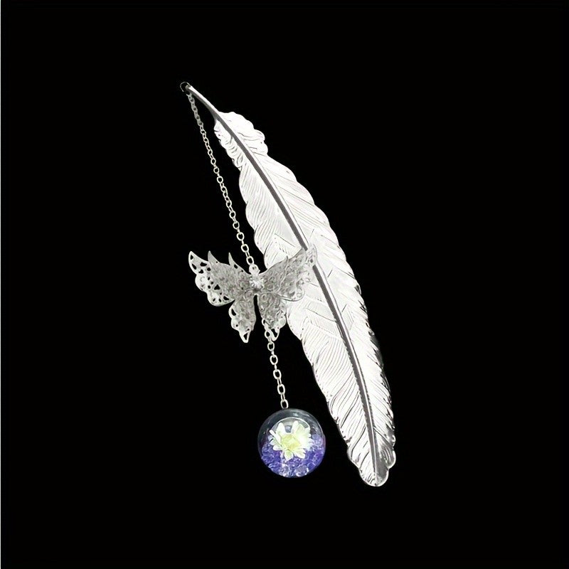 Feather & Butterfly Bookmark