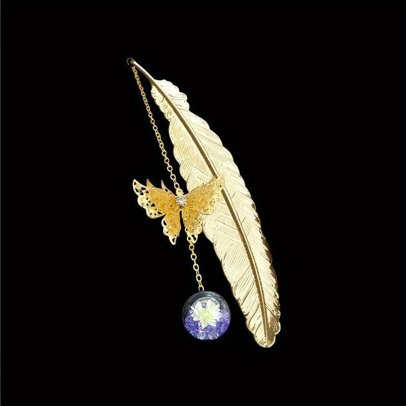 Feather & Butterfly Bookmark