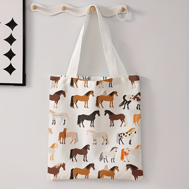 Horse Print Tote Bag