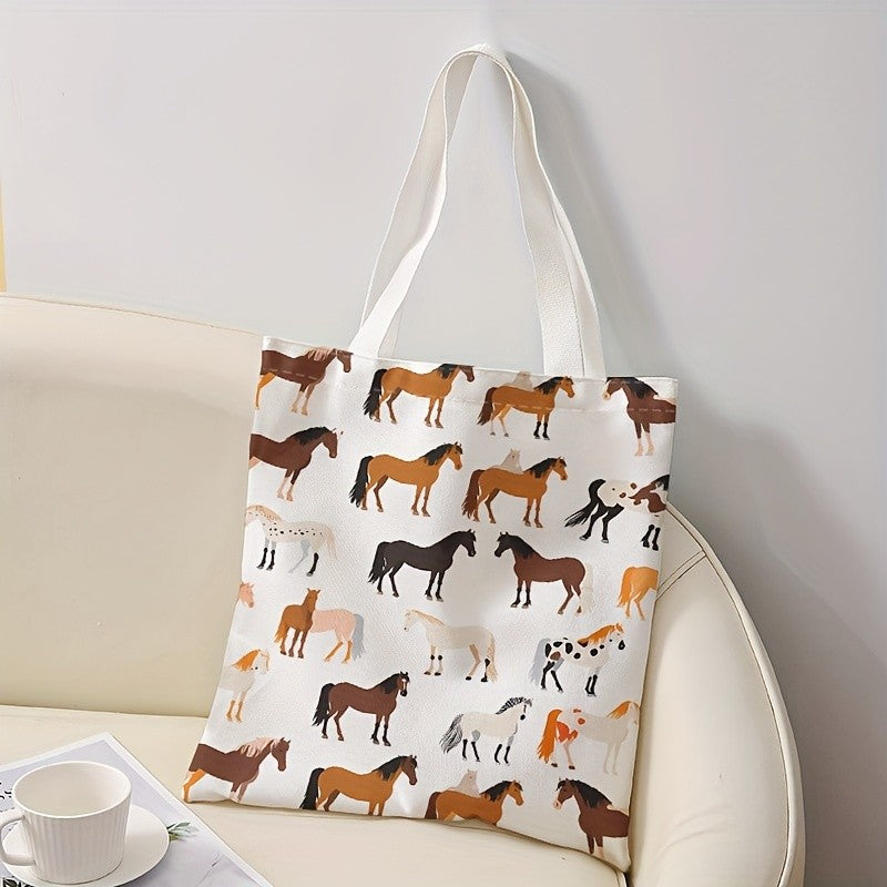 Horse Print Tote Bag