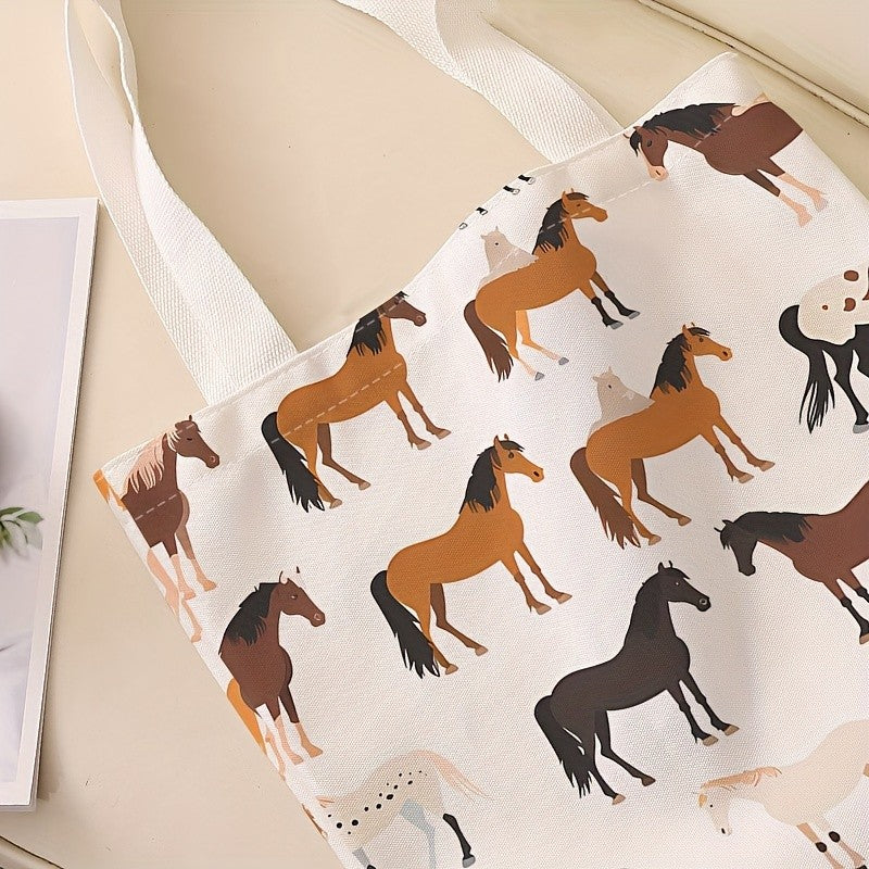 Horse Print Tote Bag