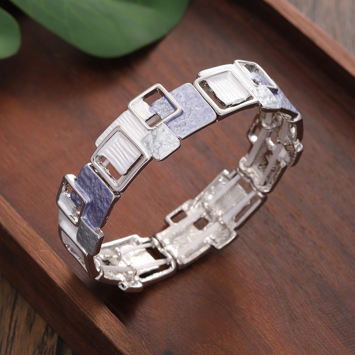 Textured Square Mosaic Bracelet