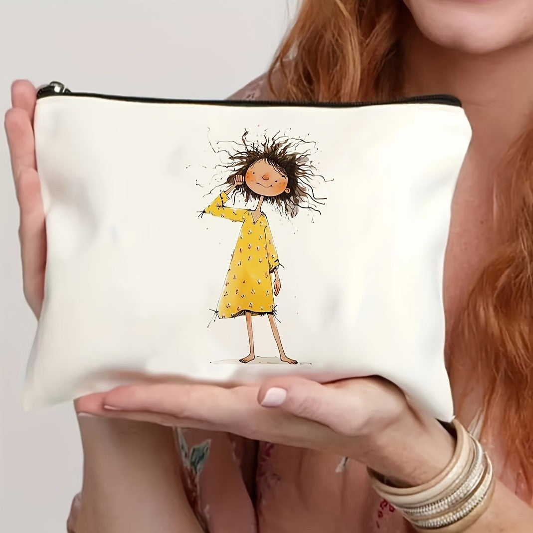 Whimsical Girl Cosmetic Pouch