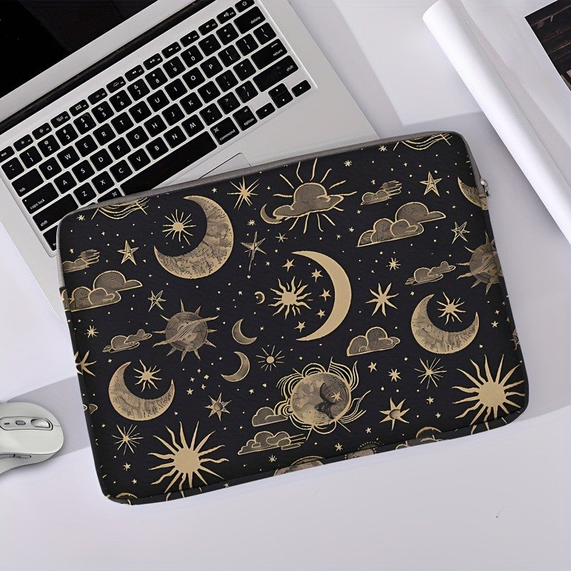 Celestial Moon & Star Laptop Sleeve