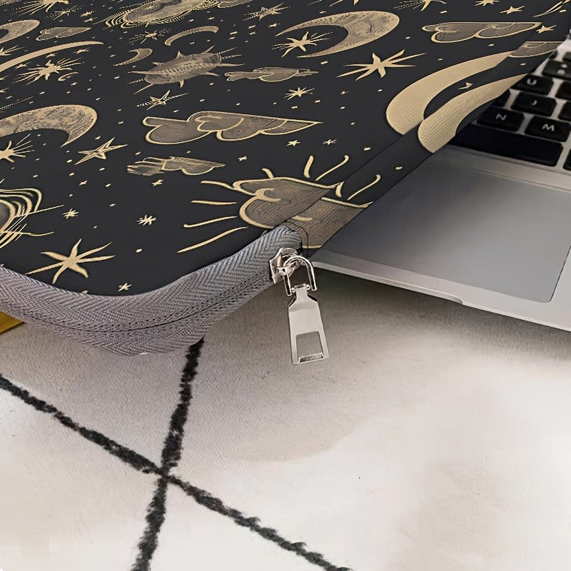 Celestial Moon & Star Laptop Sleeve