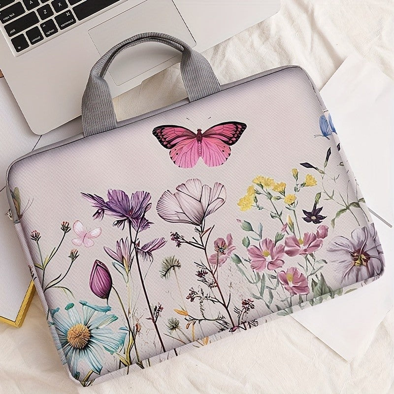 Butterfly Floral Laptop Sleeve