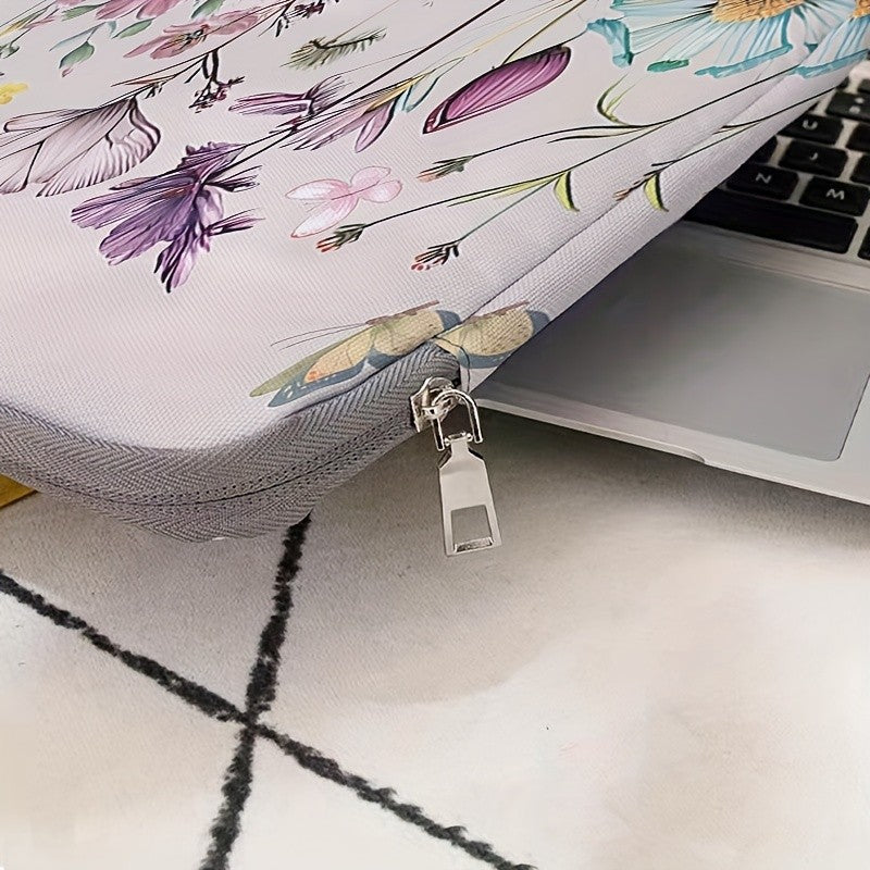 Butterfly Floral Laptop Sleeve