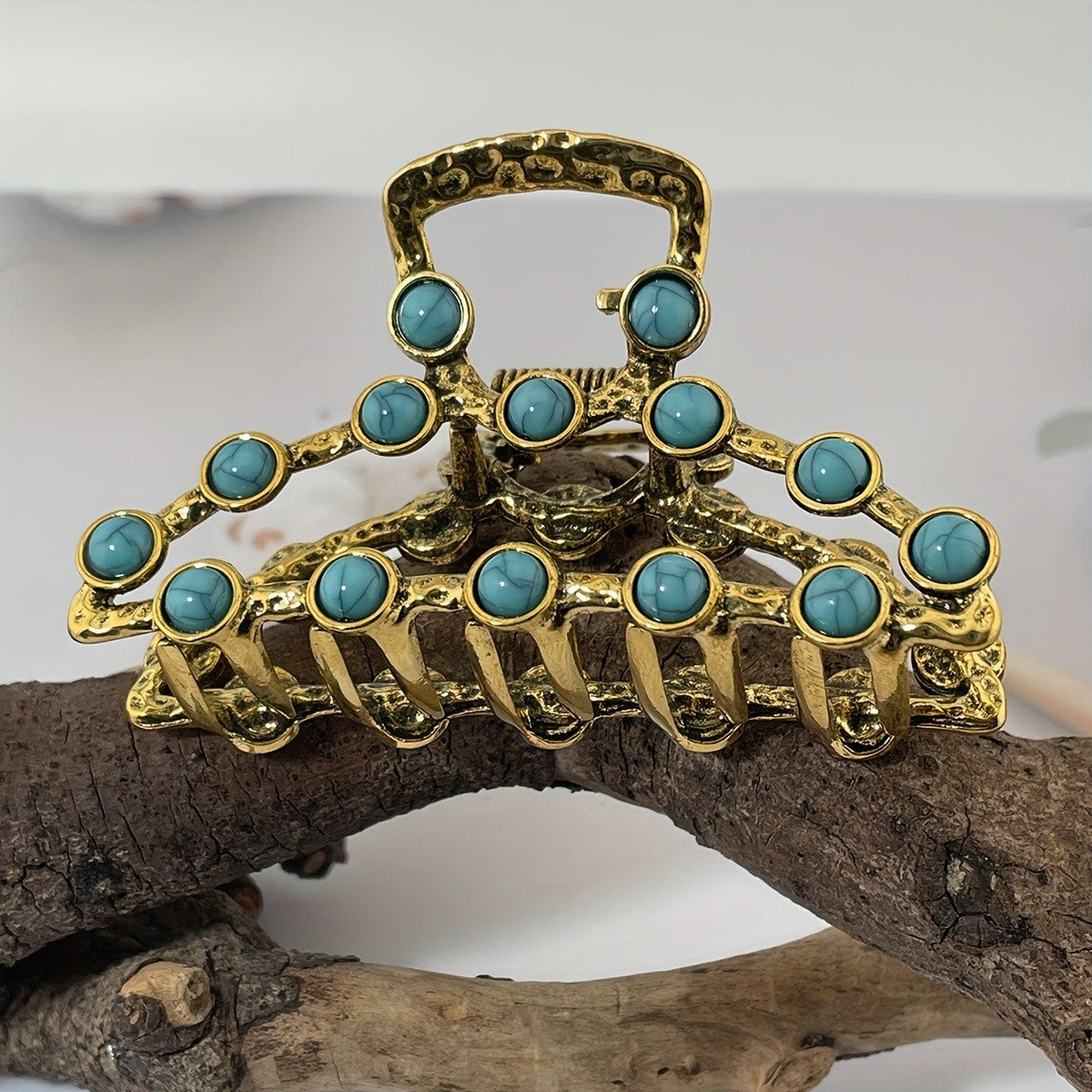 Turquoise Stone Hair Clip