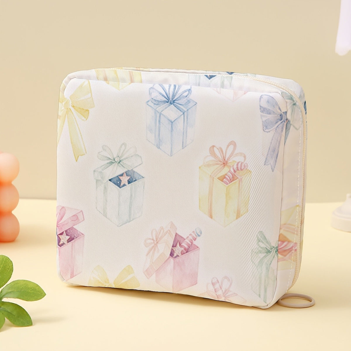 Pastel Gift Box Zippered Pouch
