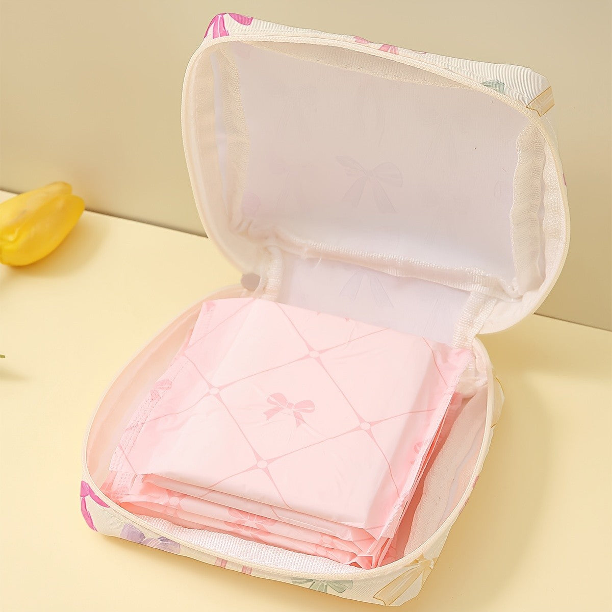 Pastel Gift Box Zippered Pouch