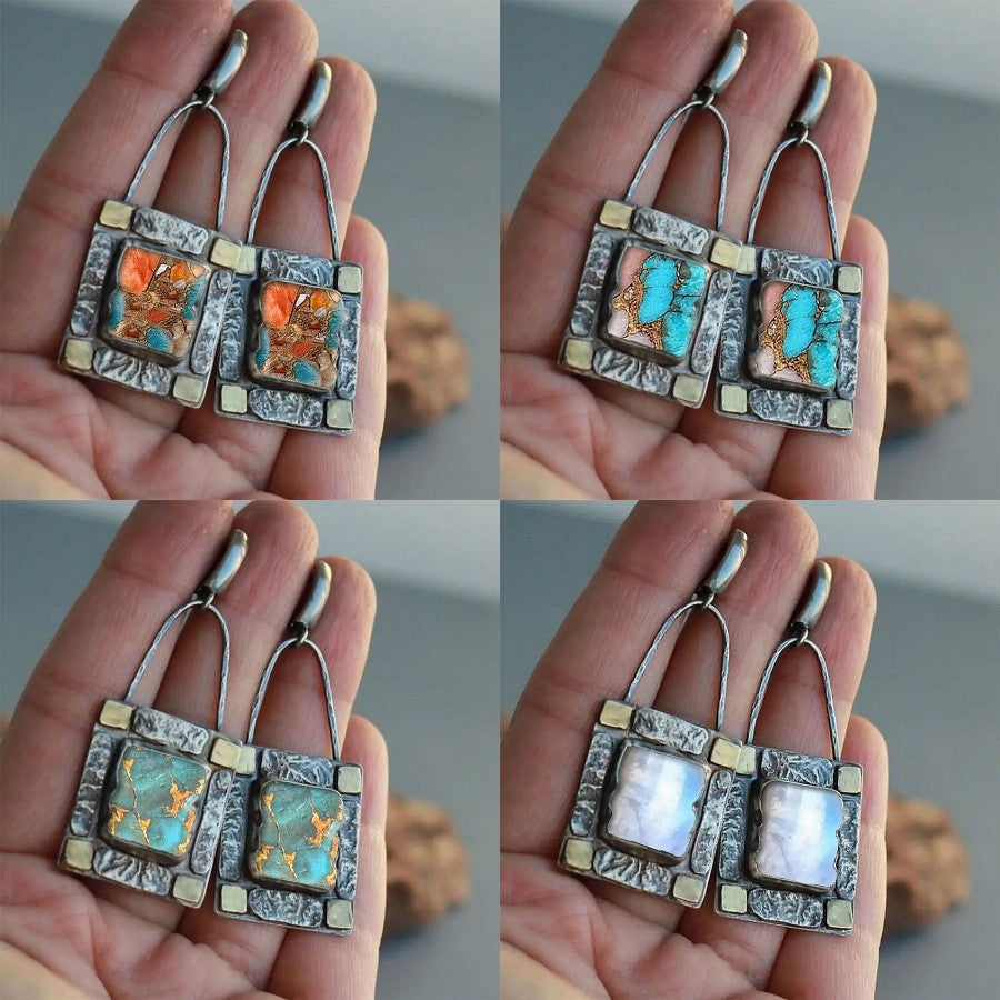 Square Mosaic Earring Set
