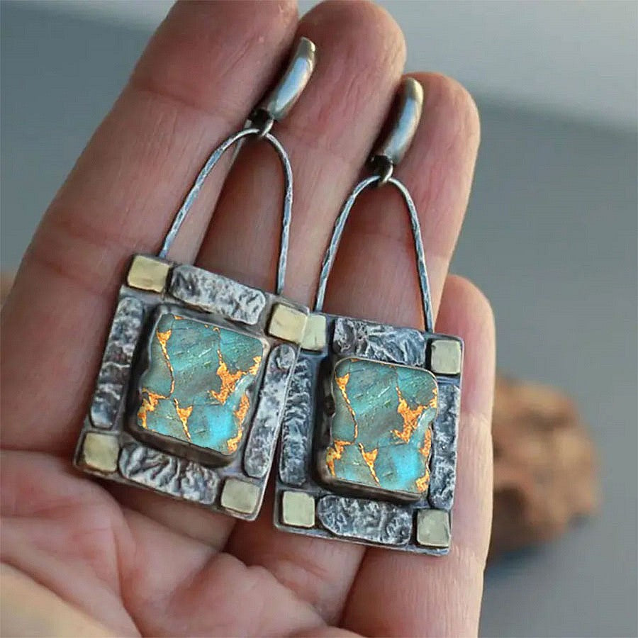 Square Mosaic Earring Set