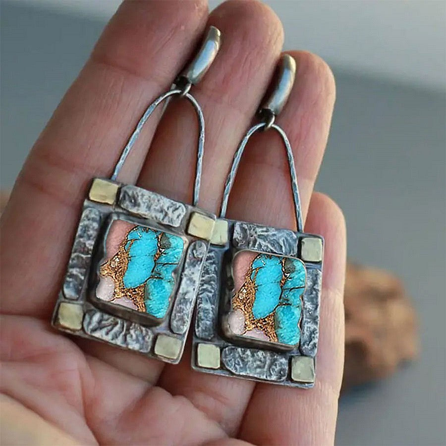 Square Mosaic Earring Set