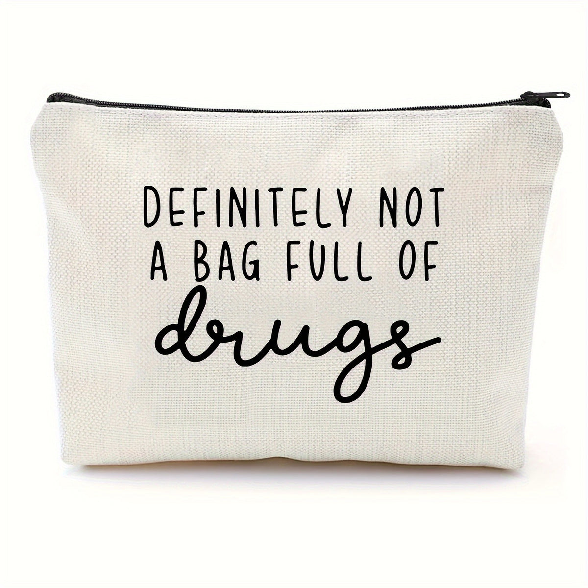 Novelty Quote Canvas Pouch