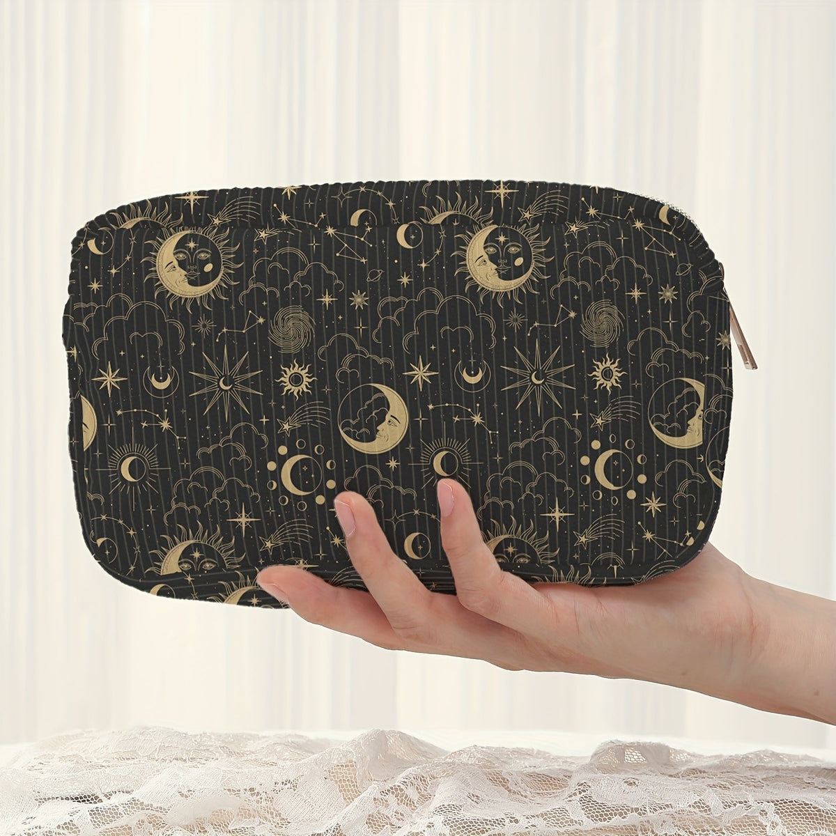 Celestial Print Makeup Bag