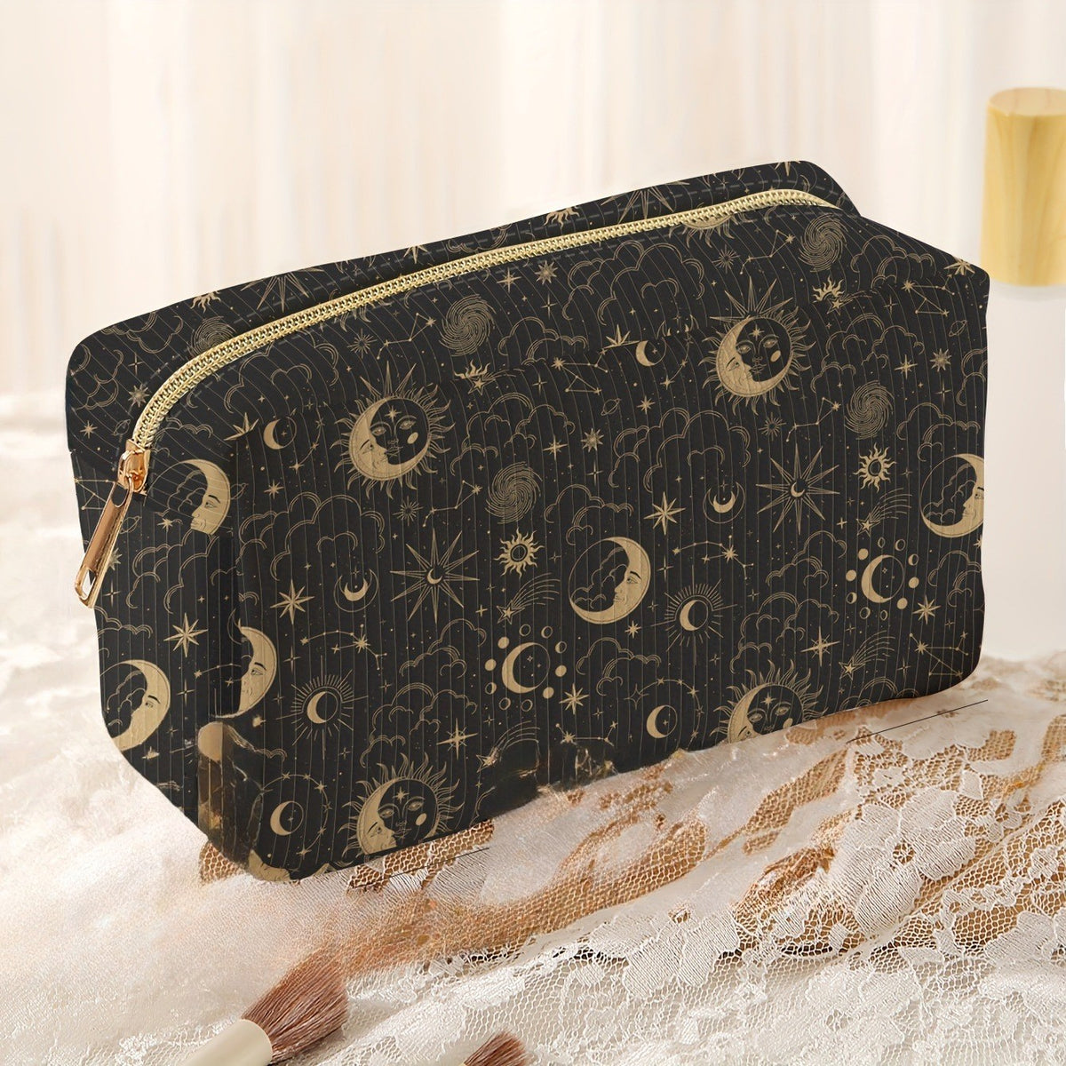 Celestial Print Makeup Bag