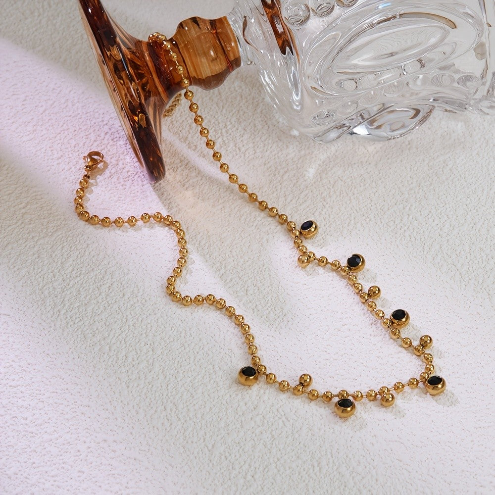 Multicolor Crystal Bead Necklace