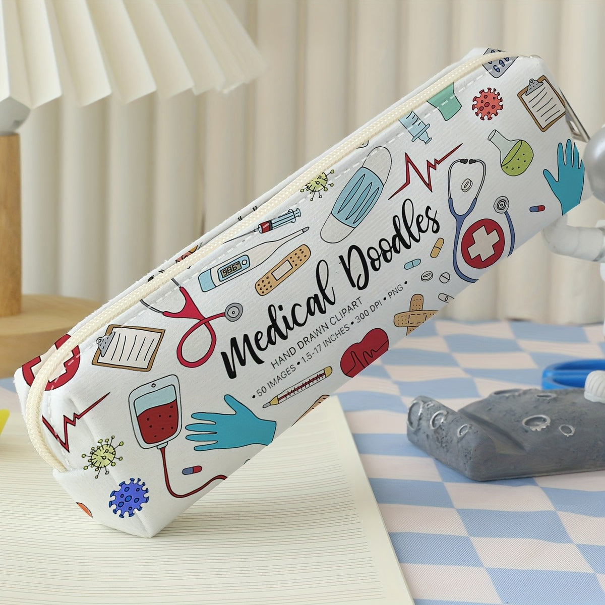 Medical Doodles Pencil Case