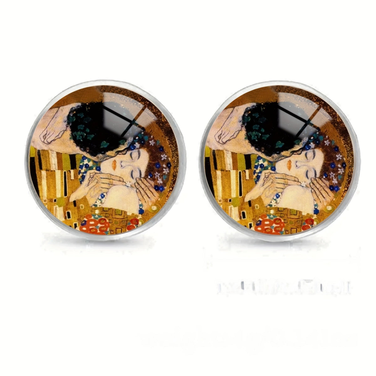 Embracing Couple Stud Earrings